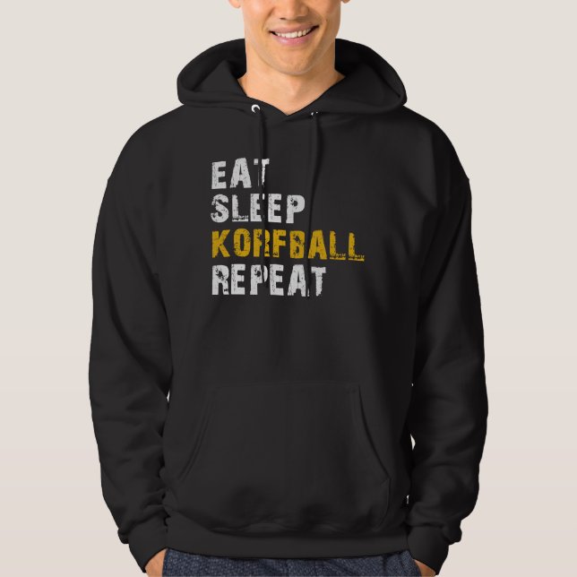 eat sleep Korfball Hoodie (Front)