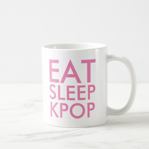 Eat Sleep Kpop  Music Fan Gift purple Coffee Mug