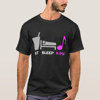 Eat Sleep Kpop T Shirt (dark)