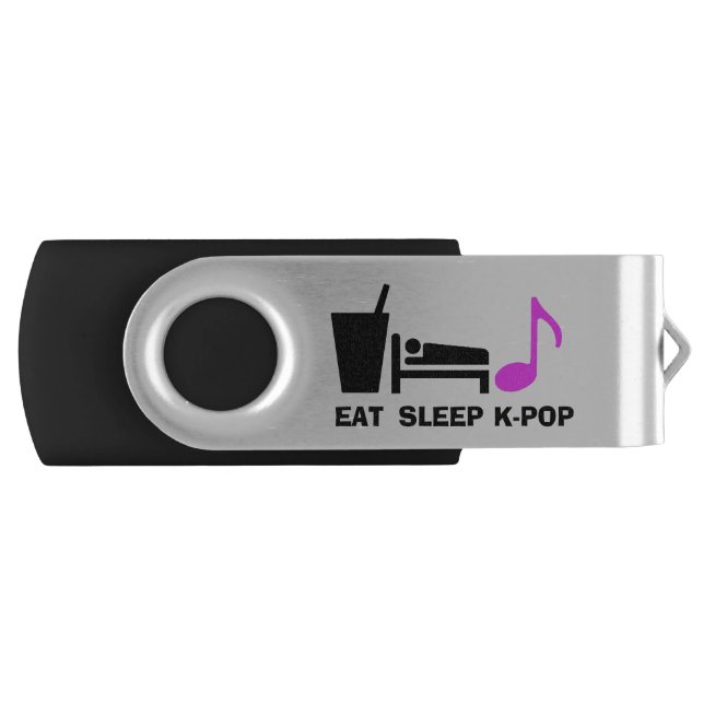 Eat Sleep Kpop USB Stick Flash Drive (Front)