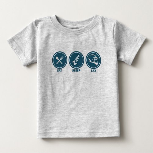 Eat Sleep Lacrosse Baby Shirt