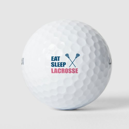 Eat Sleep Lacrosse Gifts Golf Balls