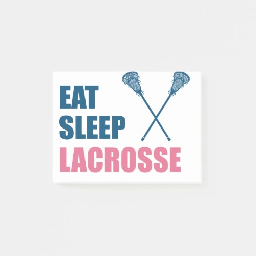 Eat Sleep Lacrosse Gifts Post_it Notes