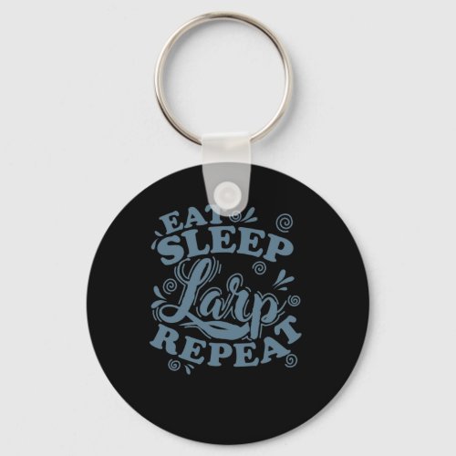 Eat Sleep LARP Repeat Live_Action_Rollenspiel Keychain
