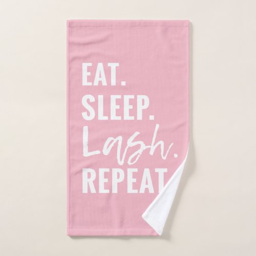 Eat Sleep Lash Repeat _ Hand Towel _ 16 x 28