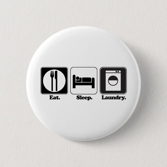 eat sleep laundry button (Front)