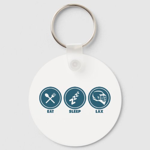 Eat Sleep Lax Keychain