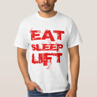 EAT SLEEP LIFT RED Value Tee