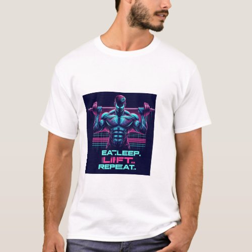 Eat. Sleep. Lift. Repeat. | Gym Motivation Tee