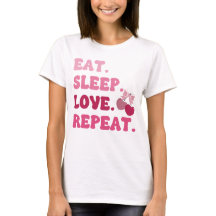 Eat Sleep Love Repeat Valentine's Day Cherry Heart