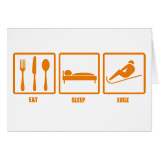 Eat Sleep Luge Cards