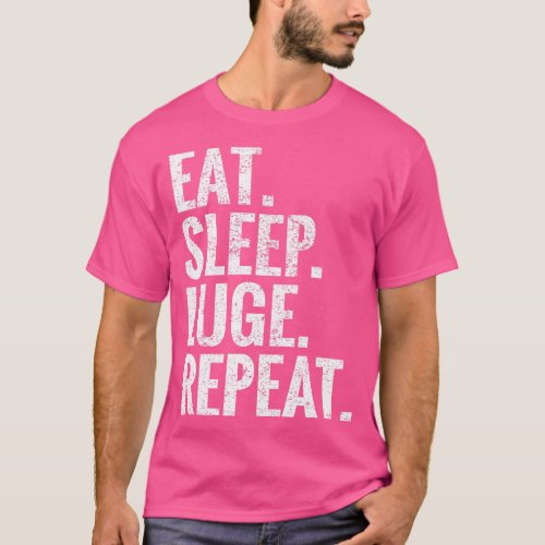 Eat Sleep Luge Repeat T_Shirt
