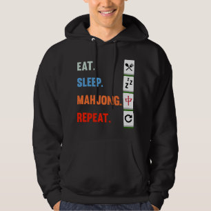 Eat Sleep Mahjong Repeat Mahjong Game Player Games Hoodie