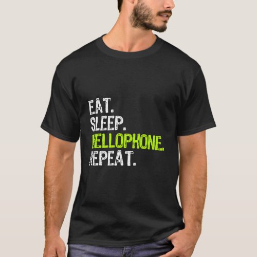 Eat Sleep Mellophone Repeat Player Gift T_Shirt
