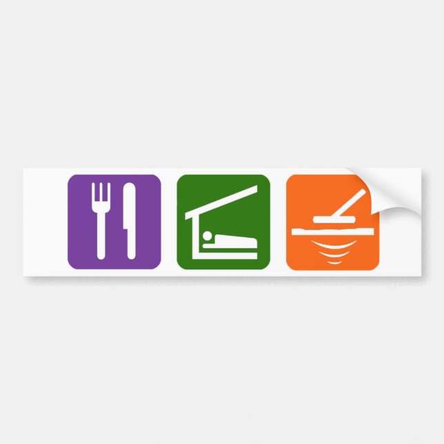 Eat Sleep Metal Detector Bumper Sticker (Front)