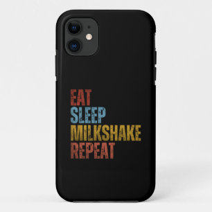 EAT SLEEP MILKSHAKE REPEAT iPhone 11 CASE