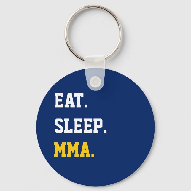 Eat Sleep MMA Keychain (Front)