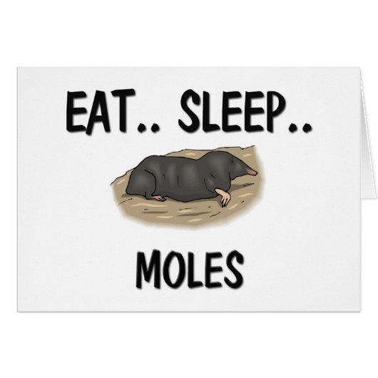 Eat Sleep MOLES Cards (Front Horizontal)