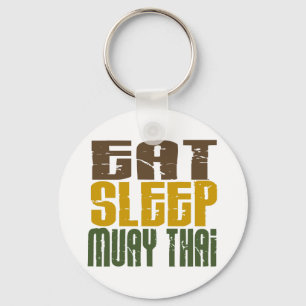 Eat Sleep Muay Thai 1 Keychain