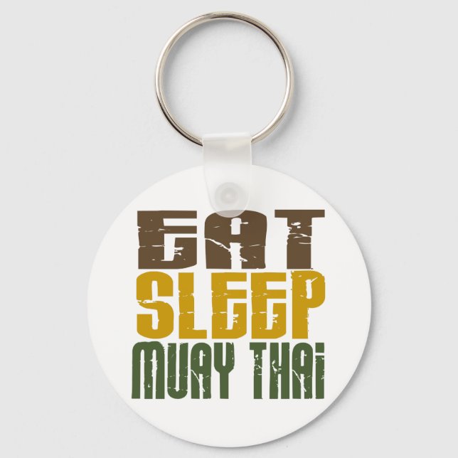 Eat Sleep Muay Thai 1 Keychain (Front)