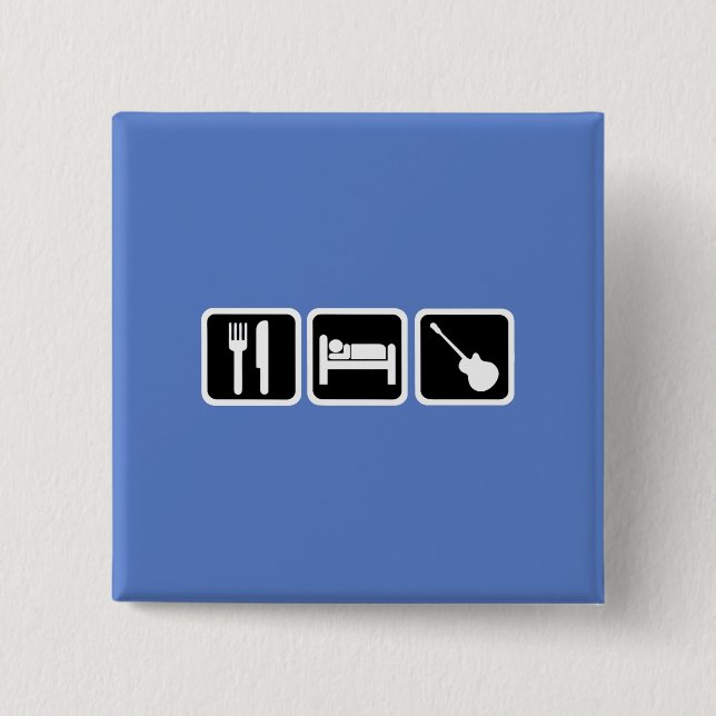 Eat, sleep, music button (Front)