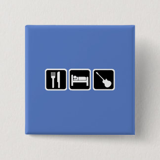Eat, sleep, music button