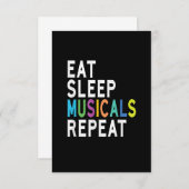 Eat Sleep Musicals Repeat (Front/Back)