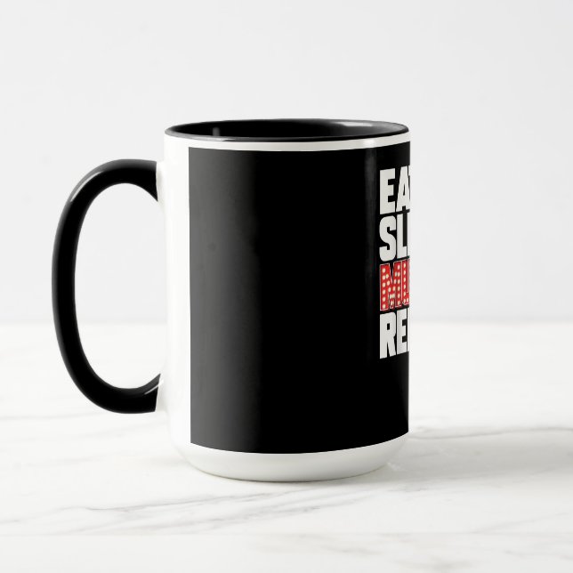 Eat Sleep Musicals Repeat Broadway Actor Actress Mug (Left)