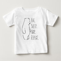 Eat Sleep Nap Polar Bear Baby & Kids Clothes Baby T-Shirt