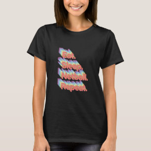 Eat Sleep Netball Repeat T-Shirt