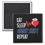 Eat Sleep NIght Shift Repeat - Night Shift Nurse Magnet