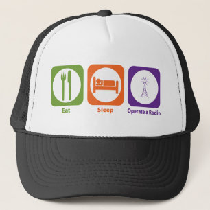 Eat Sleep Operate a Radio Trucker Hat
