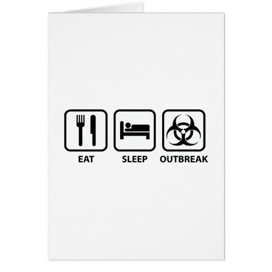Eat Sleep Outbreak Cards (Front)