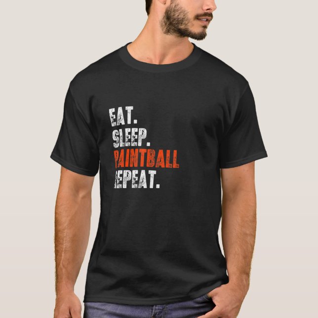 Eat Sleep Paintball Repea  Paintball T-Shirt (Front)