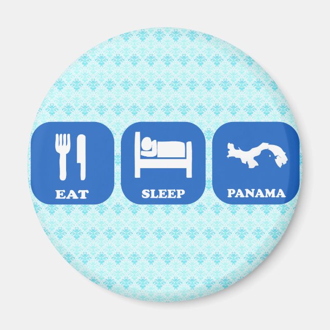 Eat Sleep Panama Magnet (Front)