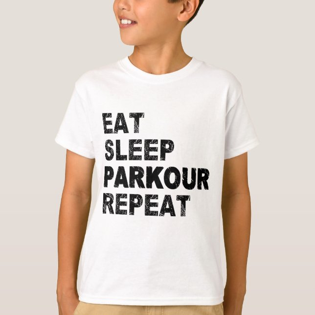 Eat Sleep Parkour Repeat T-Shirt (Front)