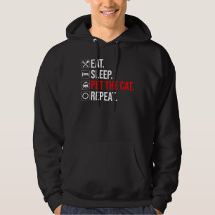 Eat. Sleep. Pet The Cat. Repeat Hoodie