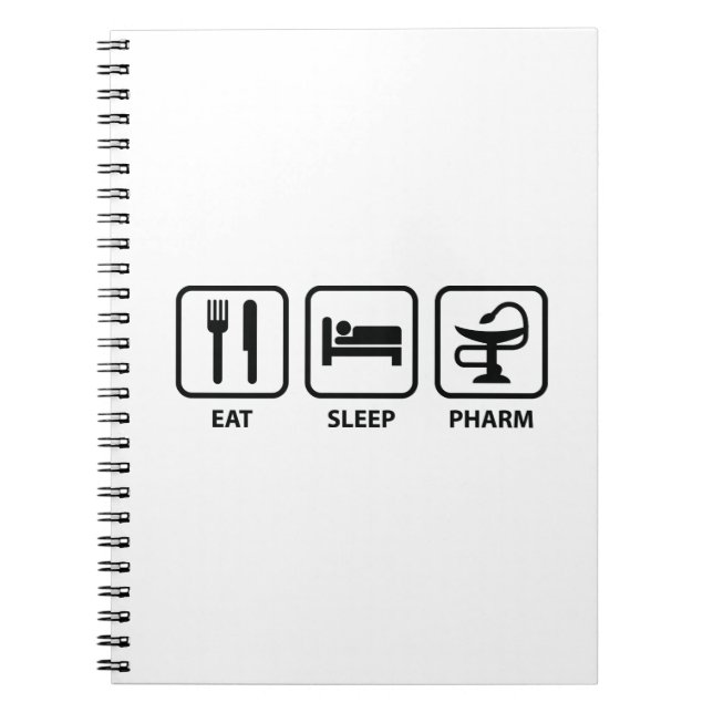 Eat Sleep Pharm Notebook (Front)