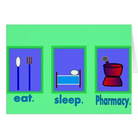 Eat Sleep Pharmacy Pharmacist Gifts (Front Horizontal)