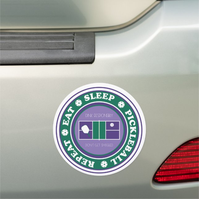 Eat, sleep,  pickleball, repeat car magnet (In Situ)
