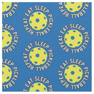 Eat, sleep, pickleball, repeat - custom background fabric