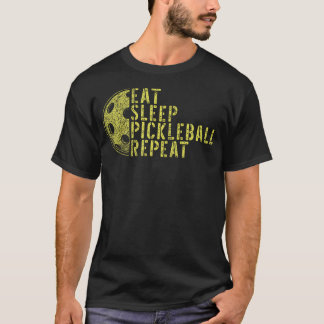 Eat Sleep Pickleball Repeat Funny Pickleball Playe T-Shirt