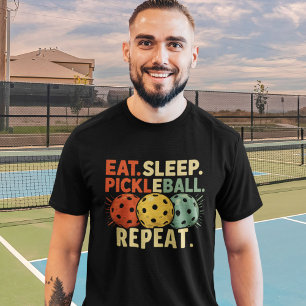 Eat Sleep Pickleball Repeat – Game Day Essential T-Shirt