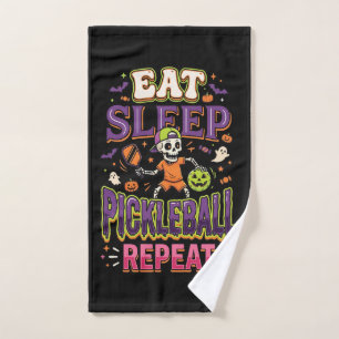 Eat Sleep Pickleball Repeat Pickleball Hand Towel