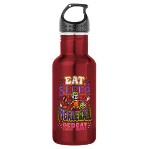 Eat Sleep Pickleball Repeat Pickleball Stainless Steel Water Bottle