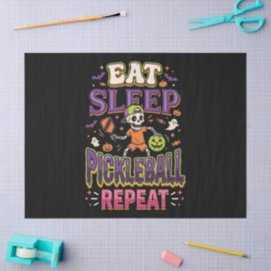 Eat Sleep Pickleball Repeat Pickleball Tissue Paper