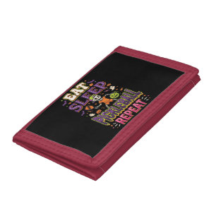 Eat Sleep Pickleball Repeat Pickleball Tri-fold Wallet