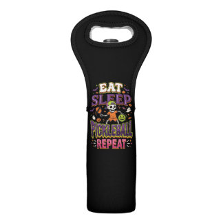 Eat Sleep Pickleball Repeat Pickleball Wine Bag