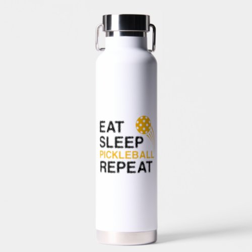 Eat Sleep Pickleball Repeat Player Funny Water Bottle