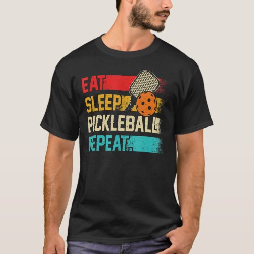 Eat Sleep Pickleball Repeat Player  Men Women T_Shirt